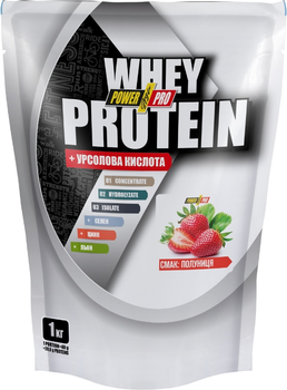 Протеин Whey Protein 1 кг клубника со сливками (4820214005495)