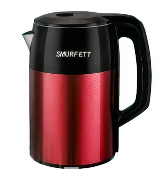 Металлический электрочайник Smurfett SE-2250 1500w 2,5л Красный