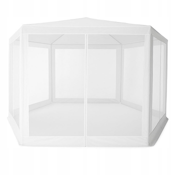 Намет-павільйон ModernHome by Multistore садовий 2 х 2 х 2 м з москітною сіткою білий PAW-2X2X2-N-W (5905817005659)