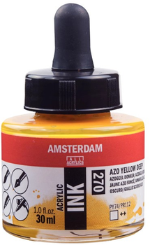 Tusz akrylowy Amsterdam Azo Yellow Deep 270 30 ml (8712079389512)