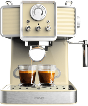 Кавоварка рожкова Cecotec Power Espresso 20 Tradizionale Жовта (01629)