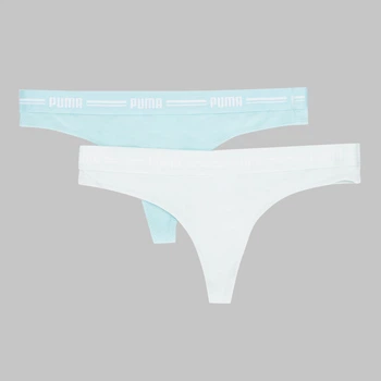 Набор трусиков танга женских хлопковых Puma Women String Pack 90785421 M 2 шт Mint Combo (8720245800297)