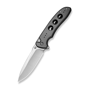 Нож складной туристический Civivi Hyperpulse, (8.9 см) 14C28N / Aluminum серый