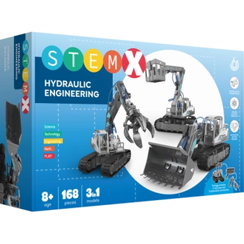 Конструктор Stem 3 в 1: Гідравлічні машини (бульдозер, краб та пожежна ...