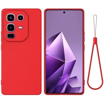 Силиконовый (TPU) чехол Deexe Silicone Case для Infinix Note 50 Pro Plus - Red