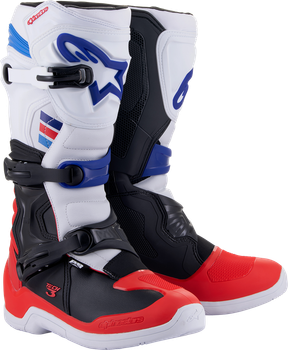 Мотоботи Alpinestars TECH 3, 10, Білий/Червоний/Синій (2772252)