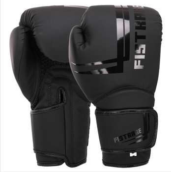 Рукавички чорні боксерські на липучці Firstrage Fight Gear 4276 розмір 10 унцій
