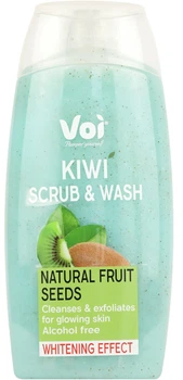 Гель-скраб для душу Voi Scrub & Wash Kiwi Відбілюючий 400 мл (8681608226126)