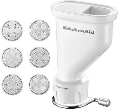 Насадка-пресс для приготовления пасты KitchenAid 5KSMPEXTA 6 вставок белая