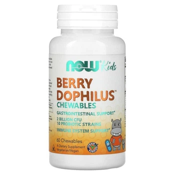 Пробиотик NOW BERRYDOPHILUS 2 BILLION | 60 LOZ