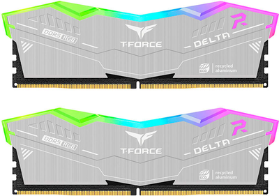 Оперативна пам'ять Team Group DDR5-6400 65536MB PC5-51200 (Kit of 2x32768) DELTA RGB ECO Silver (4711430806983)
