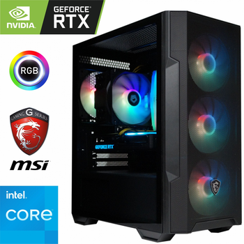 Игровой Компьютер MSI - Intel Core i5 12400F / GeForce RTX 5060 8ГБ / 32ГБ DDR4 / SSD 1TБ M.2 PCIe