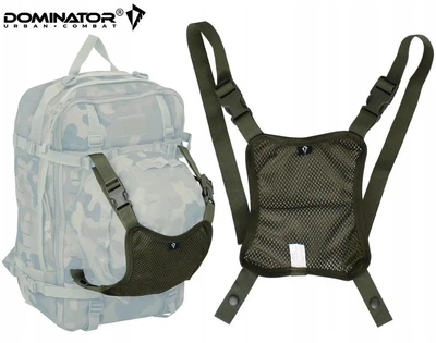 Крепление для шлема/спальника Dominator®, полиэстер, регулируемое, Molle/Fastex, держатель для шлема олива