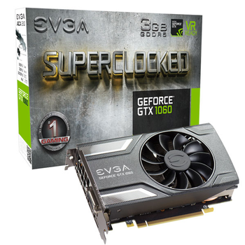 Відеокарта EVGA GeForce GTX 1060 3GB GAMING GDDR5 (03G-P4-6160-KR:5), Б/в
