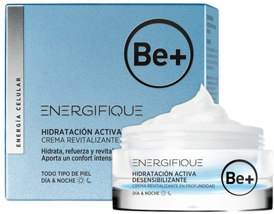 Krem nawilżający do twarzy Be+ Energifique Active Desensitizing Hydration 50 ml (8470001925299)