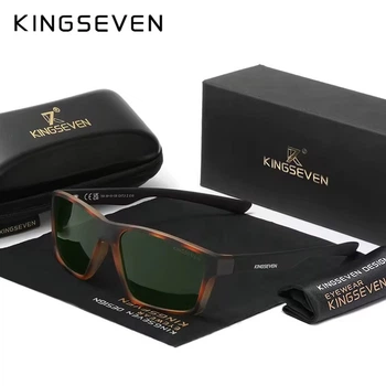 Мужские поляризационные солнцезащитные очки KINGSEVEN 799 Leopard Green