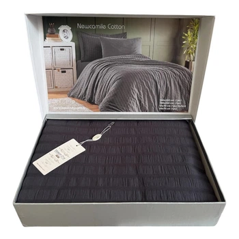 Комплект постельного белья Maison D'or New Camile Cotton Grey хлопок 160-220 см антрацит