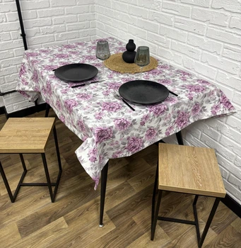 Скатерть водоотталкивающая (с тефлоновым покрытием) Dahlia 140х180 см разноцветная