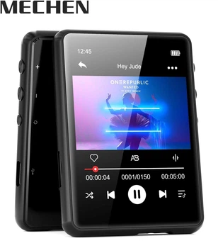 Hi-Fi MP3 плеер MECHEN M3 - 64GB, Bluetooth 5.3, сенсорный экран 2,4 дюйма, внешний динамик, FM,чехол, защитное стекло Black