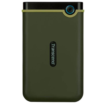 Накопичувач зовнішній HDD 2.5" USB 2.0TB Transcend StoreJet 25M3 Military Green Slim (TS2TSJ25M3G)