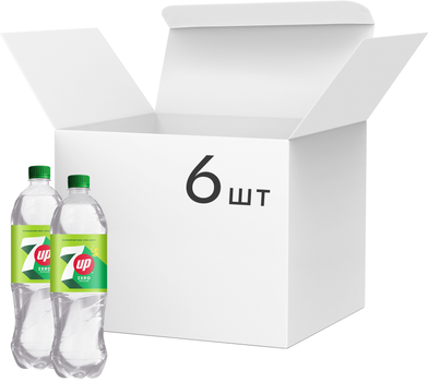 Упаковка сильногазированного напитка 7 UP Zero 1.25 л х 6 шт (4823063129657)