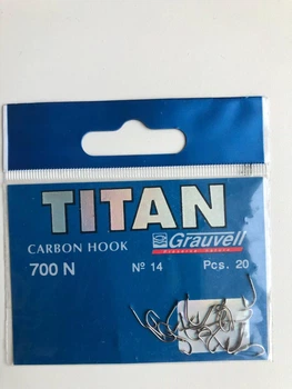 Крючки №14 Titan Grauvell Carbon hook 700N 20 шт