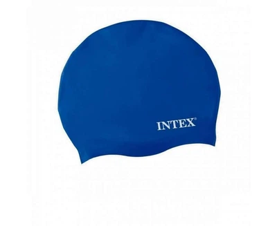Універсальна силіконова шапочка для плавання від 8 років, Intex 55992-blue