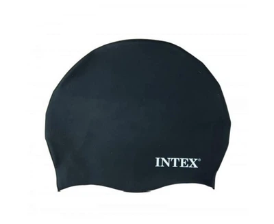 Універсальна силіконова шапочка для плавання від 8 років, Intex 55992-black