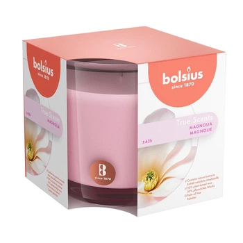 Свеча ароматическая в стекле магнолія Bolsius 9.5 см 43 часа 95-100Б (0404 MAG)