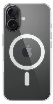Чехол прозрачный противоударный Clear Case with MagSafe для Apple Iphone 16 (6.1") Clear