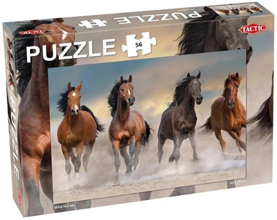 Puzzle Tactic Wild Horses 56 elementów (56661) (6416739552408)
