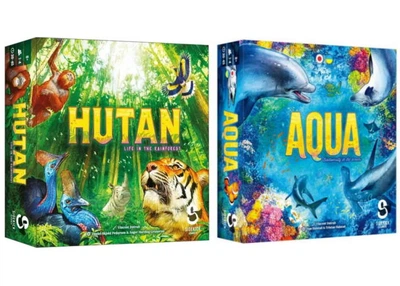 Настільна гра Lord of Boards HUTAN. Життя в тропіках + Aqua. Океанське біорізноманіття (укр.) (LOB2411UA+1)