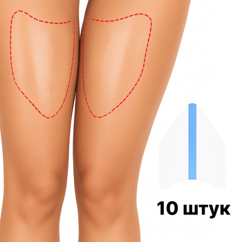 Наклейки-бандалетки от натирания, прозрачные, 20х15см, 5 пар