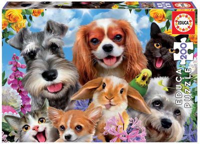 Puzzle Educa Selfie Pet Parade 200 elementów (80-19293) (8412668195646)