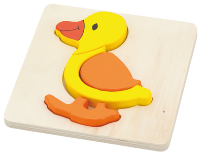 Drewniany mini puzzle Viga na podkładce Kaczka 59929 (6934510599294)