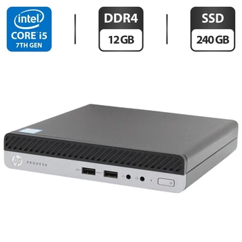 Неттоп HP ProDesk 400 G3 Mini PC USFF / Intel Core i5-7500T (4