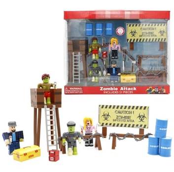 Большой детский набор фигурок Roblox атака зомби фигурки игрушечные человечки герои Роблокс (7110)