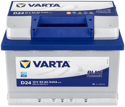 Аккумулятор VARTA 60Ah 540A Blue Dynamic D24 правая полярность (242×175×190)