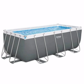Прямоугольный каркасный бассейн Bestway 56457 (412х201х122 см) Power Steel Frame Pool