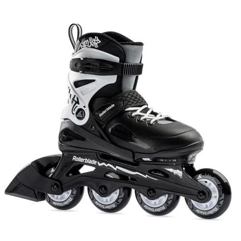 Ролики дитячі Rollerblade Fury 33-38 р Чорно-білі