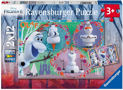 Puzzle Ravensburger Olaf 12x2 szt (51533) (4005556051533)