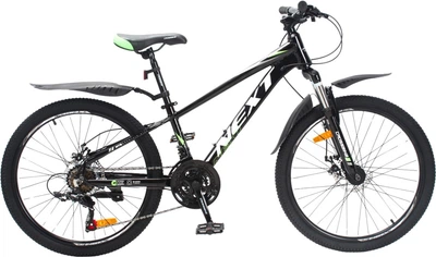 Велосипед CrossBike Next 2025 24" 11" Чорний-Зелений (24СTA-005605)