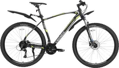 Велосипед Cronus Warrior 29" 21" Чорний-Салатовий (29CRN-003428)