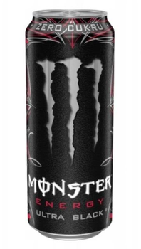 Энергетический напиток Monster Ultra Black 500мл ноль сахара – максимум темной вишневой энергии