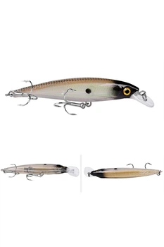 Воблер плаваючий Floating Minnow Lure 13,4 г 110 мм заглиблення 60-180 см Proberos коричнево-білий