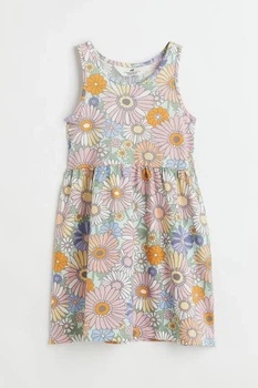 Трикотажное детское платье сарафан для девочки H&M 122/128 см (6-8Y)