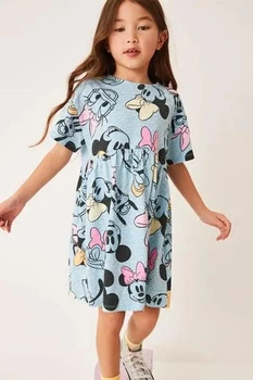Трикотажна дитяча сукня disney з коротким рукавом для девочки 116 см (6Y)