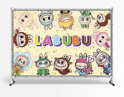 Баннер "Labubu. Лабубу. Монстирики" размер 2х3м. С люверсами.