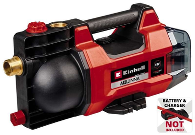Einhell Насос садовий акумуляторний AQUINNA 18/28, PXC, 2800л/год, 18В, 2.5бар, глибина 6м, 2.55кг, без АКБ та ЗП