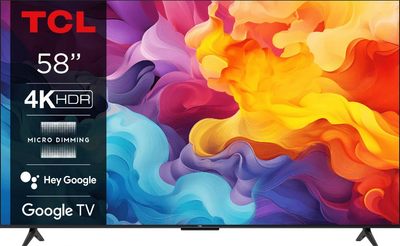 TCL Телевизор 58" LED 4K 60Hz Smart Google TV Titan